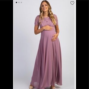 Maternity evening gown